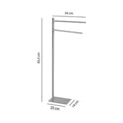 Piantana portasciugamani in Acciaio Inox Gedy serie Trilly - Spazzolato