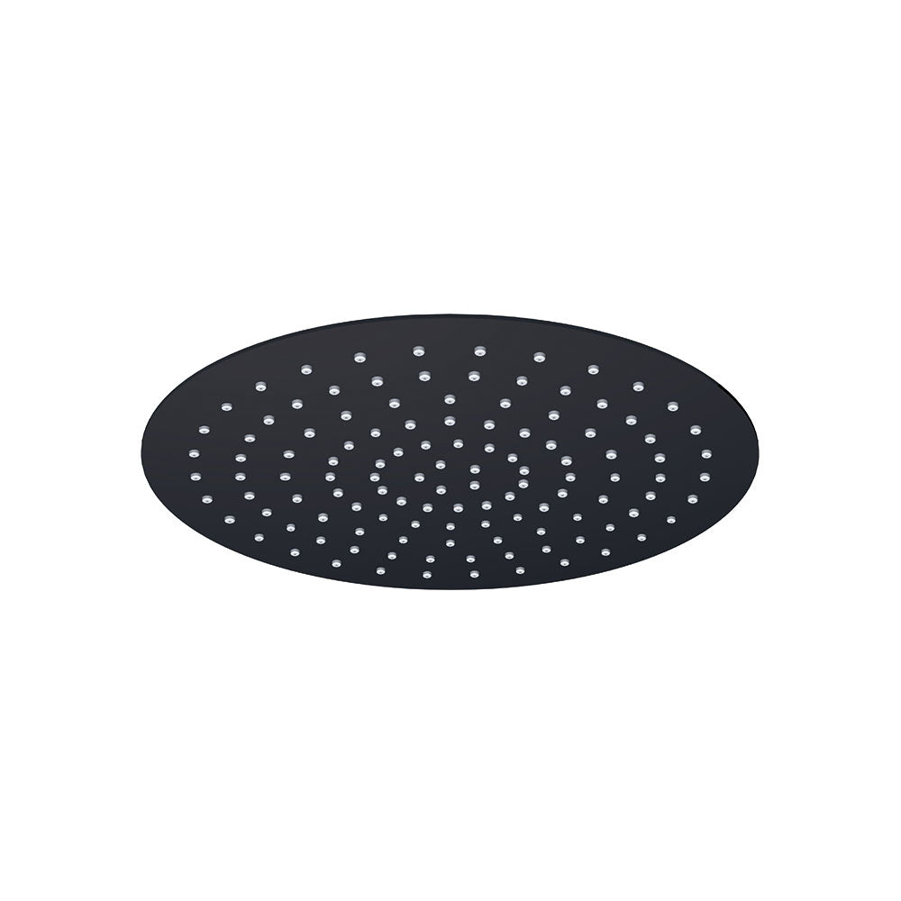 Soffione doccia rotondo ultrapiatto in acciaio inox by GME - Nero opaco - à˜25 cm by CeramicStore | Lo specialista del tuo bagno