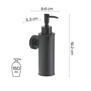 Dosasapone tondo modello Seal di Gedy in Acciaio Inox AISI 304 - Nero Matt by CeramicStore | Lo specialista del tuo bagno