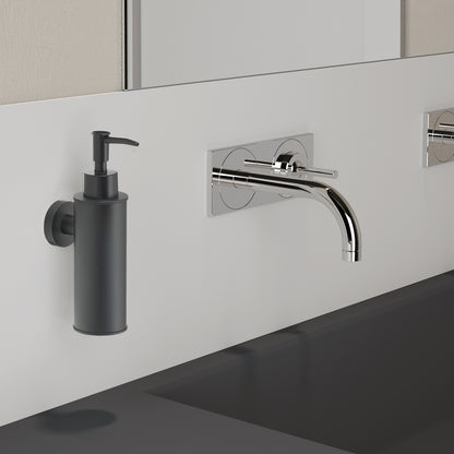 Dosasapone tondo modello Seal di Gedy in Acciaio Inox AISI 304 - Nero Matt by CeramicStore | Lo specialista del tuo bagno