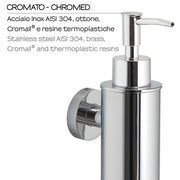 Dosasapone tondo modello Seal di Gedy in Acciaio Inox AISI 304 - Cromato by CeramicStore | Lo specialista del tuo bagno