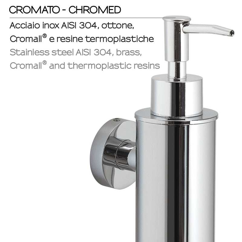 Dosasapone tondo modello Seal di Gedy in Acciaio Inox AISI 304 - Cromato by CeramicStore | Lo specialista del tuo bagno