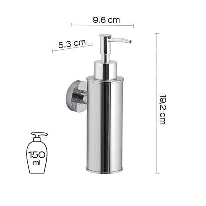 Dosasapone tondo modello Seal di Gedy in Acciaio Inox AISI 304 - Cromato by CeramicStore | Lo specialista del tuo bagno