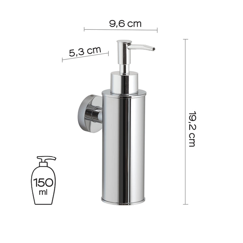 Dosasapone tondo modello Seal di Gedy in Acciaio Inox AISI 304 - Cromato by CeramicStore | Lo specialista del tuo bagno