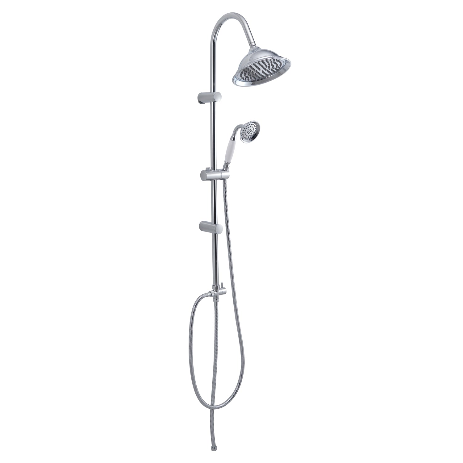 Colonna doccia regolabile con soffione e doccetta modello Liberty 00 - Cromo by CeramicStore | Lo specialista del tuo bagno