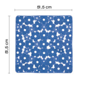 Tappeto antiscivolo doccia 53x53 in PVC modello Margherita di Gedy - Azzurro by CeramicStore | Lo specialista del tuo bagno