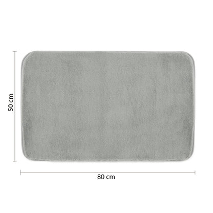 Tappeto bagno 50x80 cm modello Fuzzy di Gedy - Grigio by CeramicStore | Lo specialista del tuo bagno