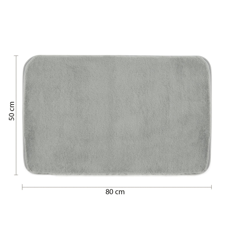 Tappeto bagno 50x80 cm modello Fuzzy di Gedy - Grigio by CeramicStore | Lo specialista del tuo bagno