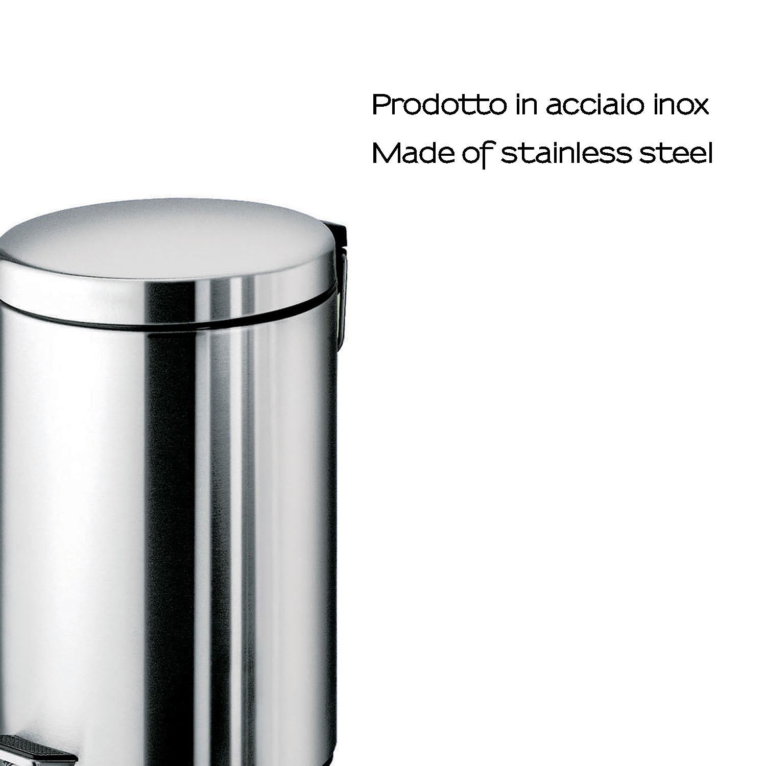 Portarifiuti Gedy Argenta 7 lt. in acciaio inox 20,5x26,5x31,8 cm by CeramicStore | Lo specialista del tuo bagno