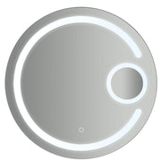 Specchio rotondo con doppio led integrato accensione touch diametro 70 cm by CeramicStore | Lo specialista del tuo bagno
