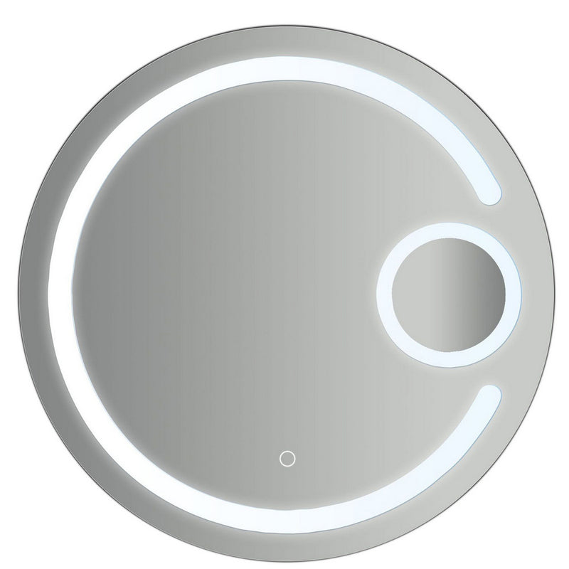 Specchio rotondo con doppio led integrato accensione touch diametro 70 cm by CeramicStore | Lo specialista del tuo bagno