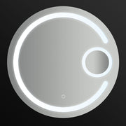 Specchio rotondo con doppio led integrato accensione touch diametro 70 cm by CeramicStore | Lo specialista del tuo bagno