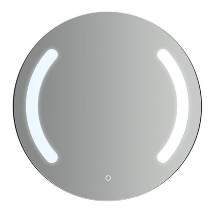 Specchio rotondo doppia striscia led laterale integrata accensione touch diametro 60 cm by CeramicStore | Lo specialista del tuo bagno