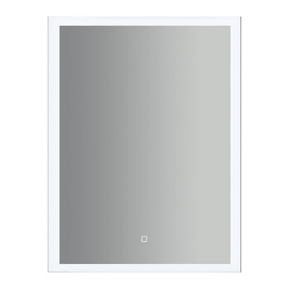 Specchio rettangolare con cornice led accensione touch 60x80h cm by CeramicStore | Lo specialista del tuo bagno