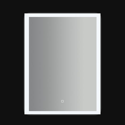Specchio rettangolare con cornice led accensione touch 60x80h cm by CeramicStore | Lo specialista del tuo bagno