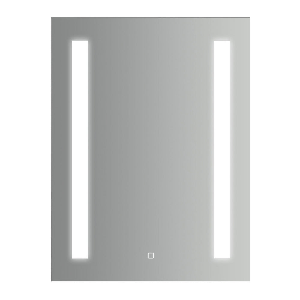 Specchio rettangolare con doppia striscia led laterale accensione touch 60x80h cm by CeramicStore | Lo specialista del tuo bagno