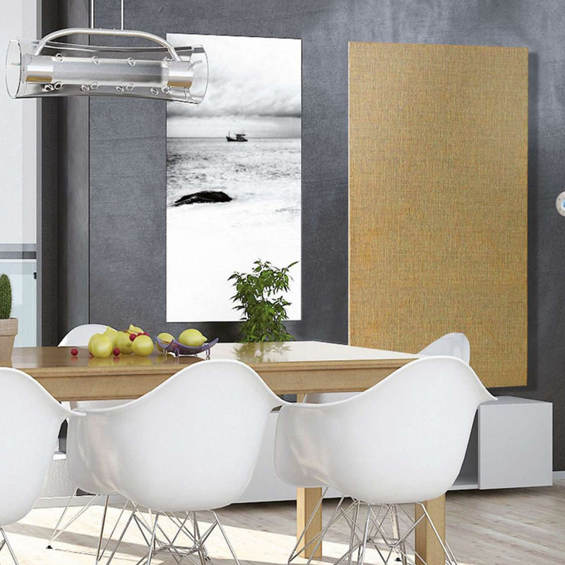 Termoarredo elettrico a piastra modello Tessuto 110x30 cm - Bianco by CeramicStore | Lo specialista del tuo bagno
