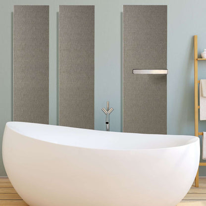 Termoarredo elettrico a piastra modello Tessuto 180x30 cm - Bianco by CeramicStore | Lo specialista del tuo bagno