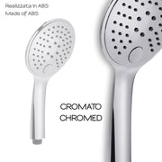 Doccetta tonda 3 getti con cambio getti a pulsante modello Tech 12 di Gedy - Cromato by CeramicStore | Lo specialista del tuo bagno