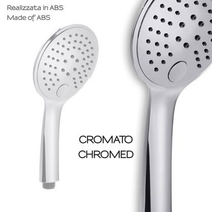 Doccetta tonda 3 getti con cambio getti a pulsante modello Tech 12 di Gedy - Cromato by CeramicStore | Lo specialista del tuo bagno