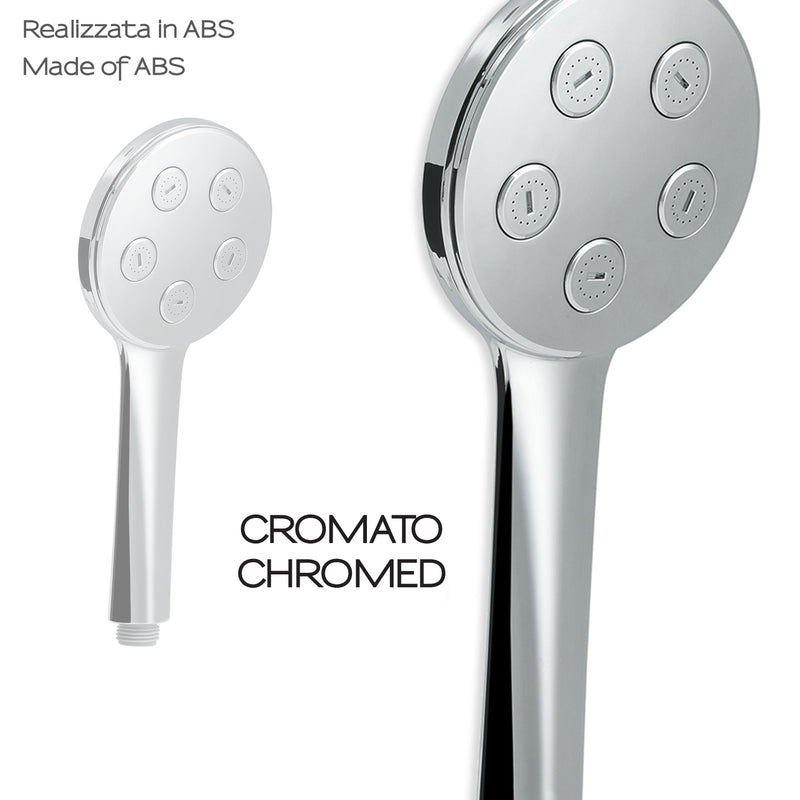 Doccetta 1 getto modello Top 02 Tonic di Gedy in ABS - Cromato by CeramicStore | Lo specialista del tuo bagno