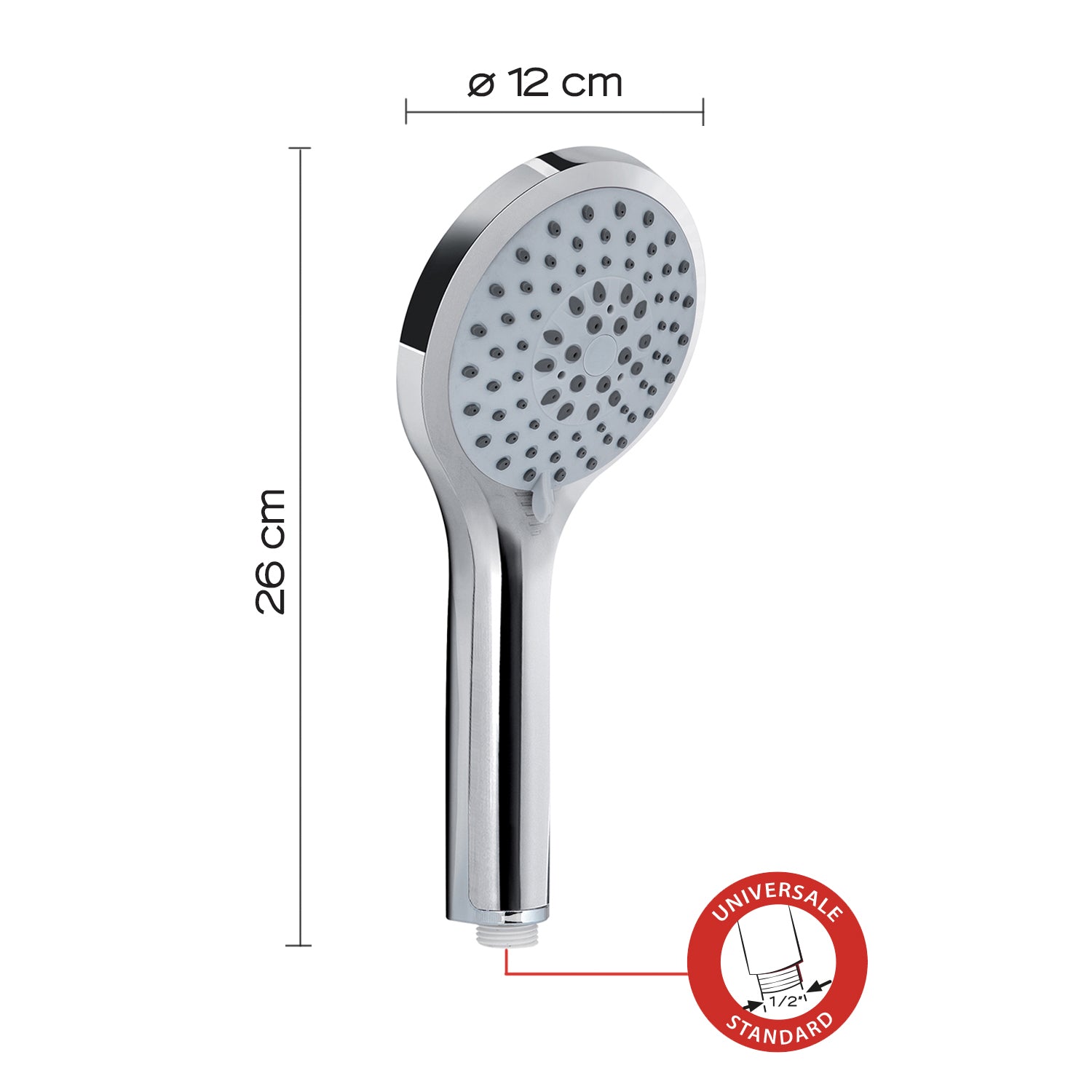 Doccetta 5 getti modello Top 00 di Gedy - Cromato by CeramicStore | Lo specialista del tuo bagno