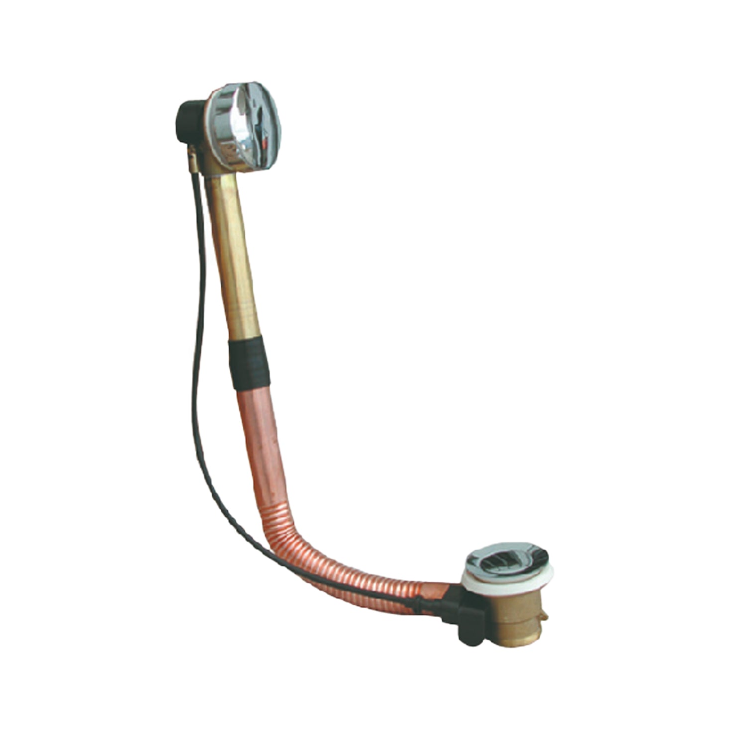 Bathtub drain column in brass model IMPEX (without nut and tailpiece ...