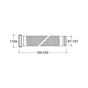 Raccordo flessibile scarico parete da 21 a 25 cm per WC Multi 2.0 Globo by CeramicStore | Lo specialista del tuo bagno