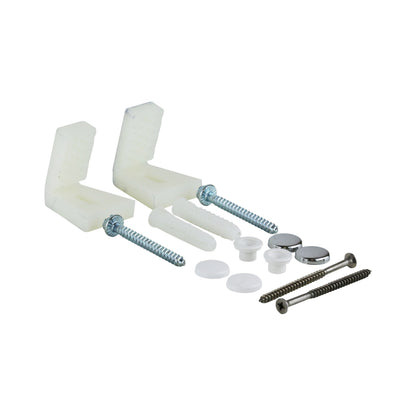 Set di ricambio fissaggi orizzontali cromo per vaso, bidet e semicolonna by CeramicStore | Lo specialista del tuo bagno