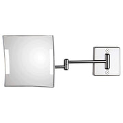 Specchio ingranditore orientabile koh-i-noor modello Quadrolo LED con braccio singolo con alimentazione esterna con spina by CeramicStore | Lo specialista del tuo bagno