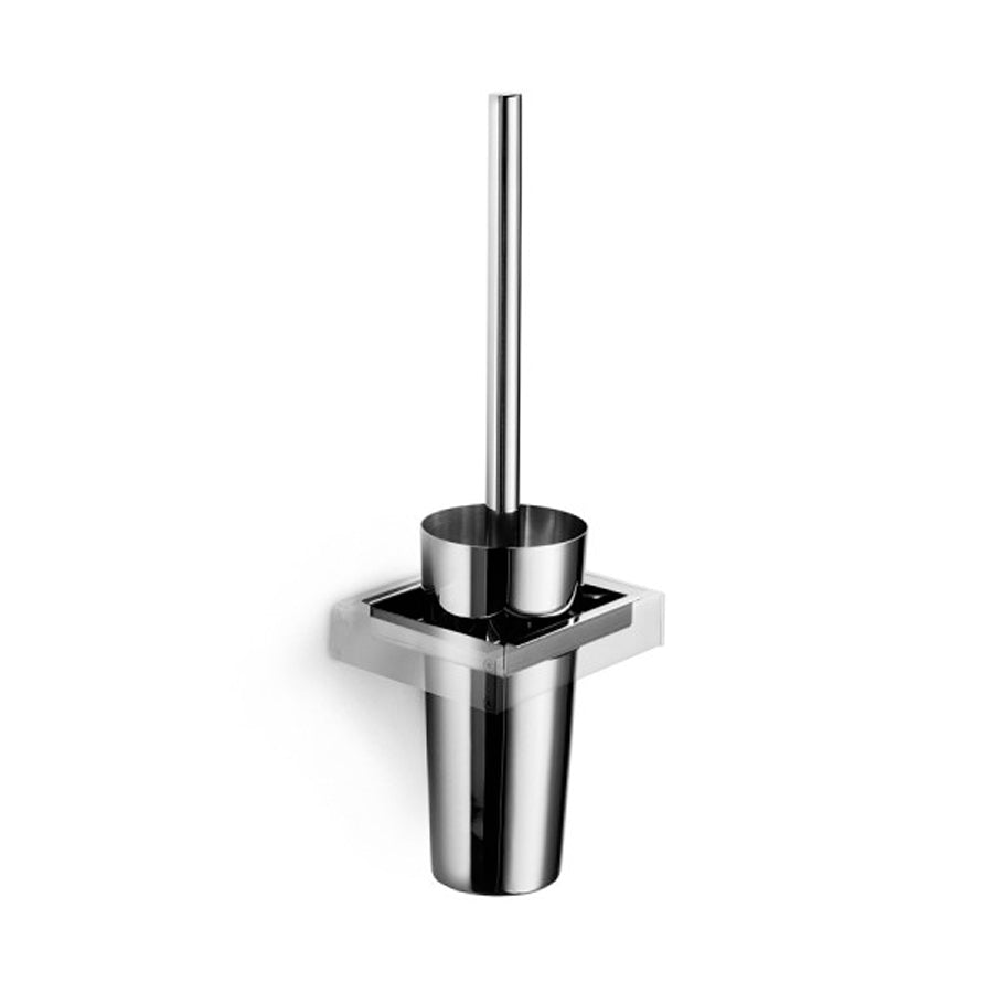 Portascopino in acciaio inox lucido Lineabeta modello Skuara by CeramicStore | Lo specialista del tuo bagno