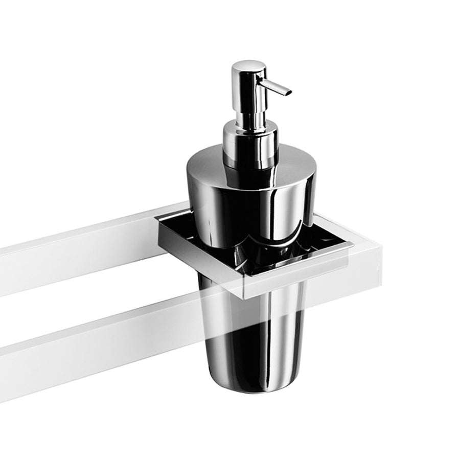 Dispenser in acciaio inox lucido per bagno Lineabeta collezione Skuara 350ml by CeramicStore | Lo specialista del tuo bagno