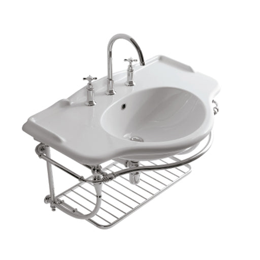 Struttura in ottone cromato per lavabo PA056BI modello Paestum Ceramica Globo - LAVABO NON INCLUSO by CeramicStore | Lo specialista del tuo bagno