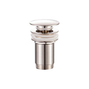 Scarico Click Clack senza troppo pieno in ottone nichel spazzolato opaco by CeramicStore | Lo specialista del tuo bagno