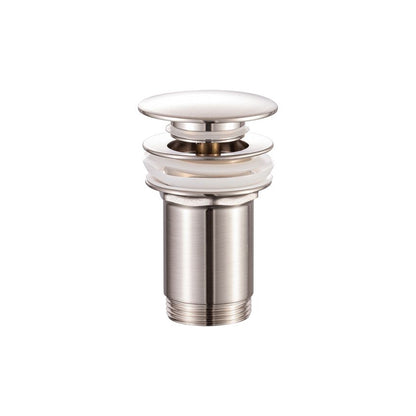 Scarico Click Clack senza troppo pieno in ottone nichel spazzolato by CeramicStore | Lo specialista del tuo bagno