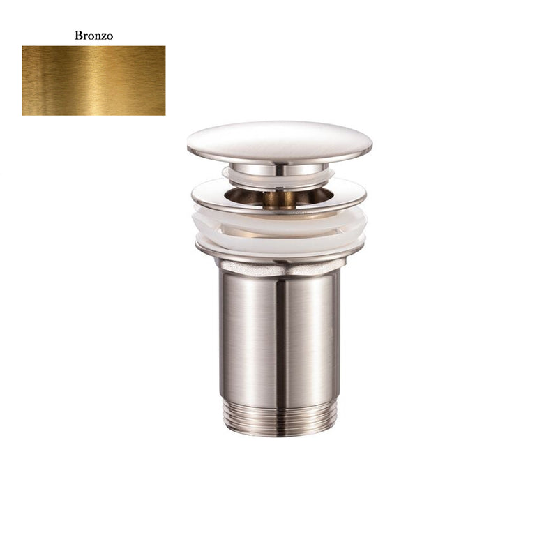 Scarico Click Clack senza troppo pieno in ottone bronzo by CeramicStore | Lo specialista del tuo bagno