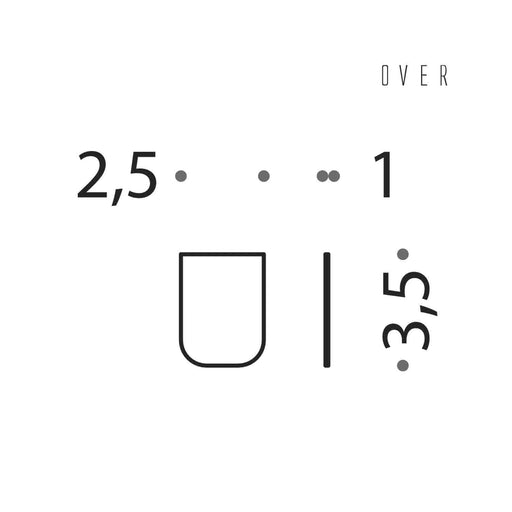 Biadesivo 2.5x3.5cm collezione Over di Colombo Design by CeramicStore | Lo specialista del tuo bagno