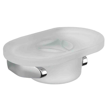 Porta sapone in ottone e vetro acidato collezione Road di Colombo Design by CeramicStore | Lo specialista del tuo bagno