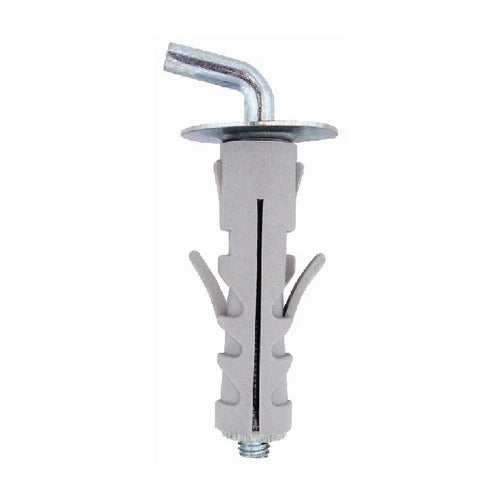 Tassello in nylon con gancio corto tass 12x46 gancio m5