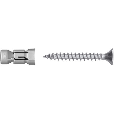 Tassello nylon ad espansione conica con vite 10 mm