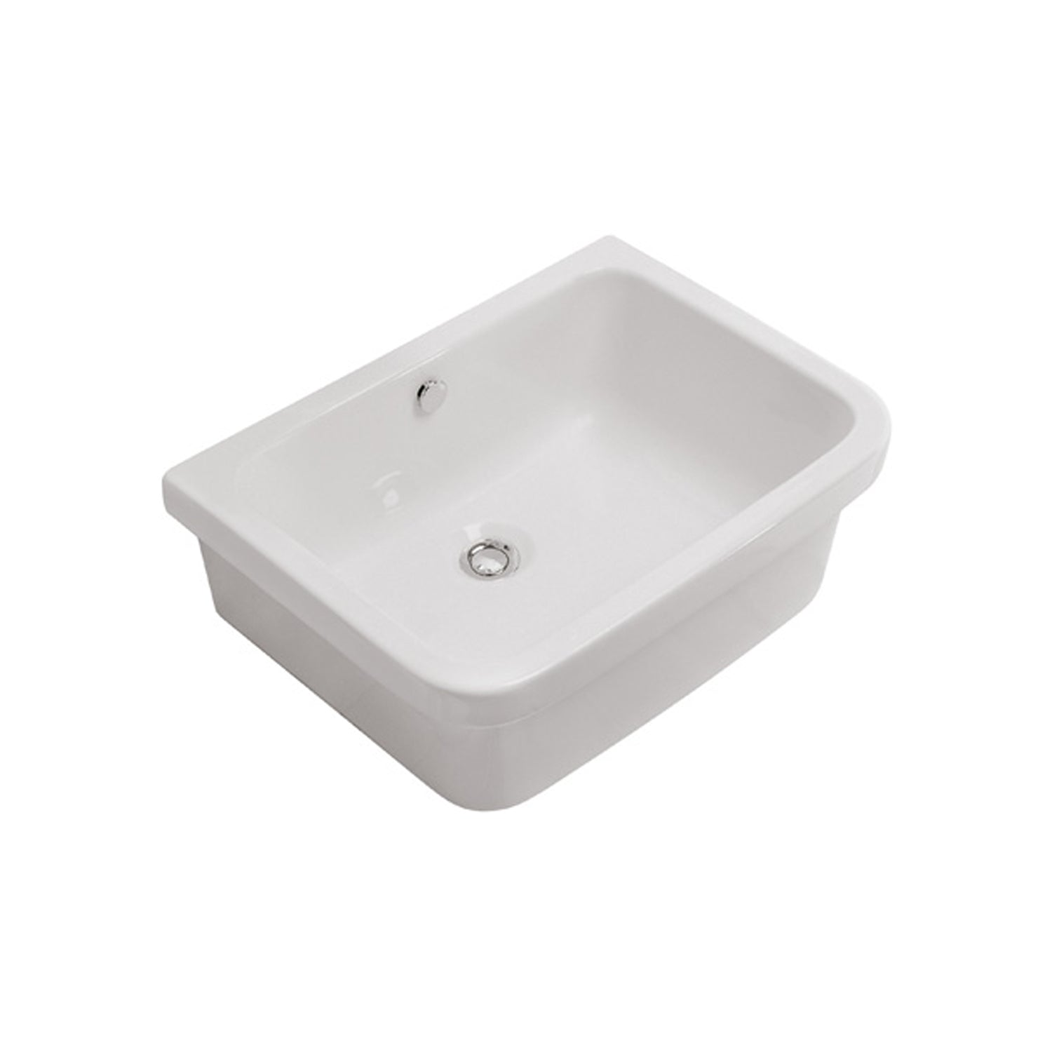 Pilozzo appoggio/sospeso bianco 60x45,5 serie Iris di Ceramica Globo con foro troppopieno by CeramicStore | Lo specialista del tuo bagno