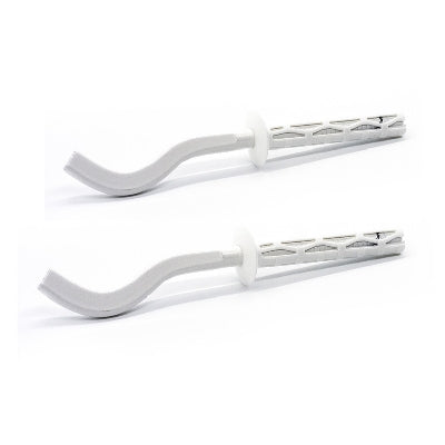 2 pz mensole filettate piatte schiacciate per radiatori in alluminio 9 x 220 mm