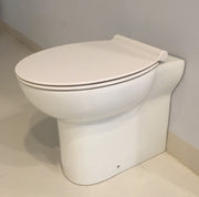 Sanitari filo parete ceramica azzurra fast wc + bidet + sedile soft close slim