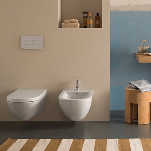Sanitari Sospesi Ceramica Globo Stockholm 51 WC + BIDET + SEDILE SOFT CLOSE