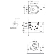 Sanitari Sospesi Ceramica Globo Forty3 cm 43 WC + BIDET + SEDILE SOFT CLOSE by CeramicStore | Lo specialista del tuo bagno