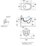 Sanitari Sospesi senza brida Ceramica Globo 4ALL  WC + BIDET + SEDILE SOFT CLOSE