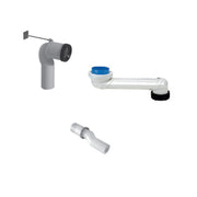 Kit per sanitari scarico MULTI 2.0 per distanza da 7 a 31 cm con curva, raccordo per scarico e raccordo eccentrico by CeramicStore | Lo specialista del tuo bagno