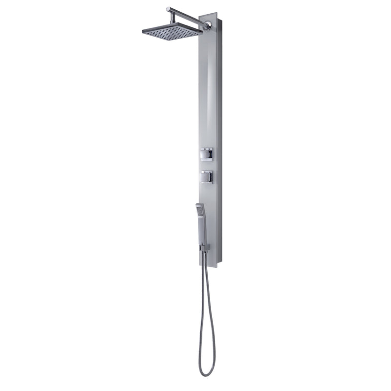 Pannello doccia in vetro temperato con miscelatore termostatico mod. Stile Plus 00 di Gedy - Cromo by CeramicStore | Lo specialista del tuo bagno