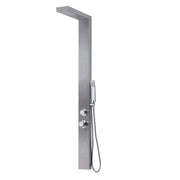 Pannello doccia multifunzione con cascata e miscelatore termostatico modello CASCADE PLUS 00 finitura inox - Spazzolato by CeramicStore | Lo specialista del tuo bagno