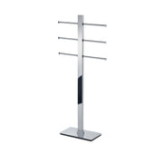 Piantana con 3 braccia portasalviette scorrevoli Gedy serie Bridge - Cromato